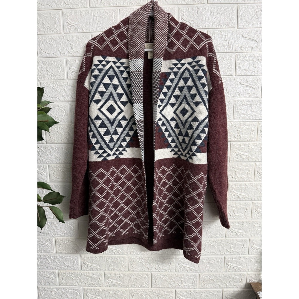 Telluride Clothing Co M Aztec Cardigan Sweater Southwest Tribal Boho Western